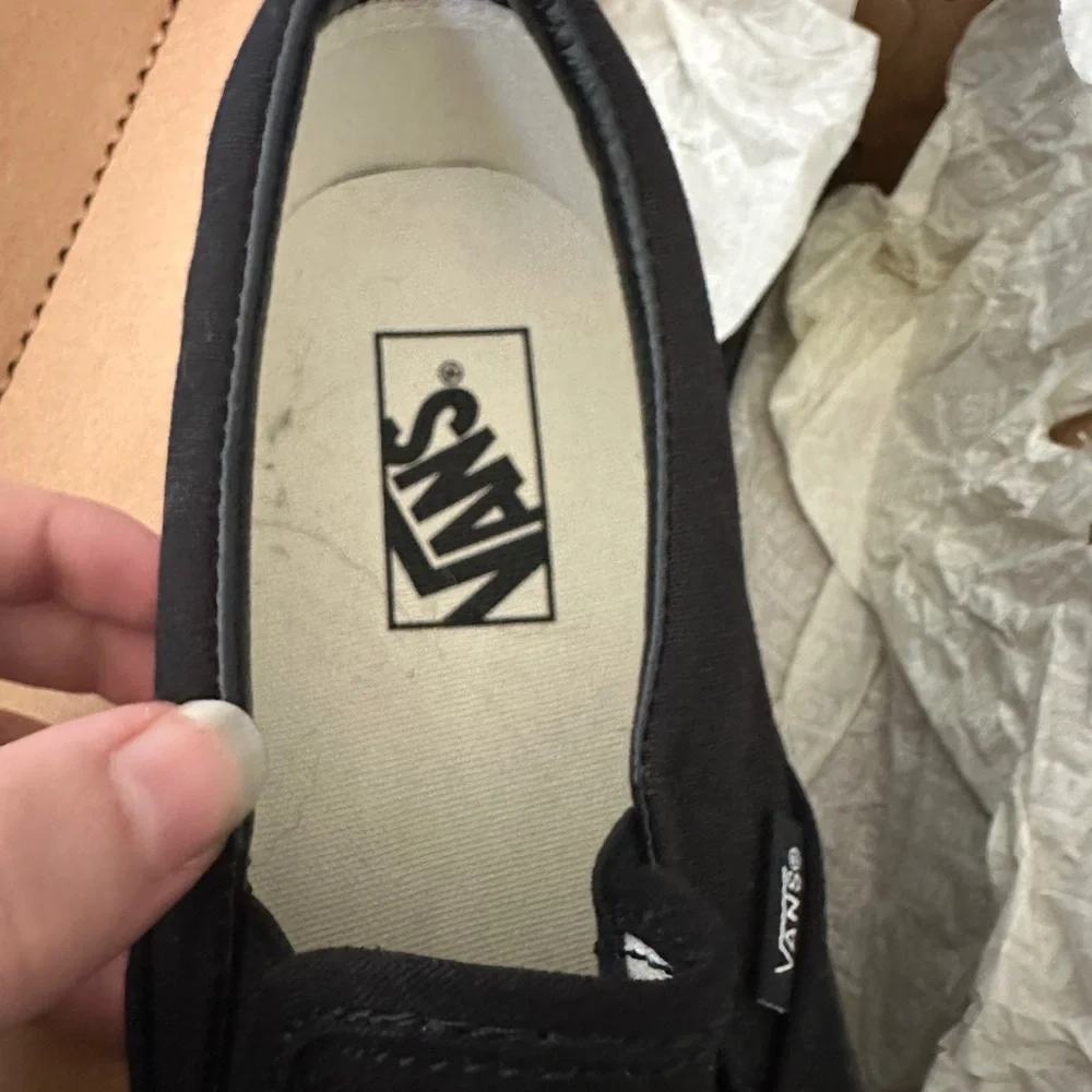 Vans Black Canvas Slip-On Loafers - Picture 3 of 6